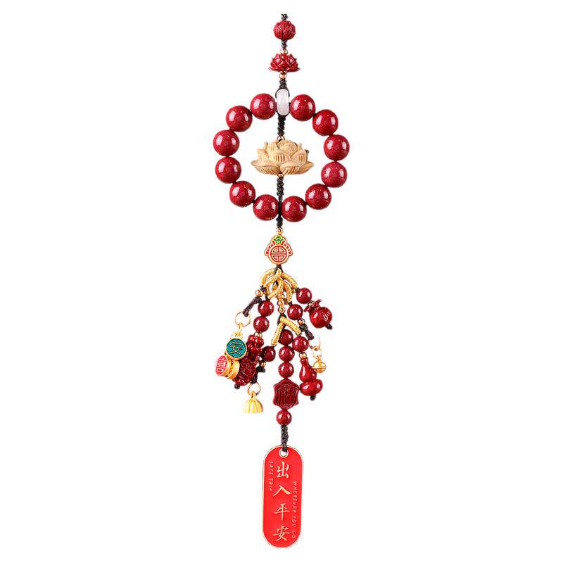 【销量前三】天然朱砂莲花保平安