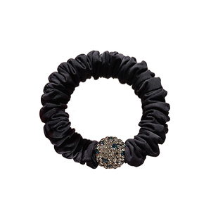 高弹力发绳水晶小肠圈绑头发的橡皮筋耐用扎发头绳女精致皮套头花