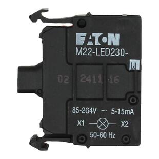 EATON/伊顿穆勒 M22-LED230-W 前部安装带灯基座 白色 原装正品