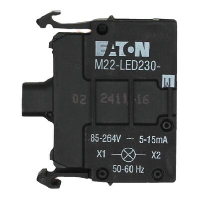 EATON/伊顿穆勒 M22-LED230-W 前部安装带灯基座 白色 原装正品