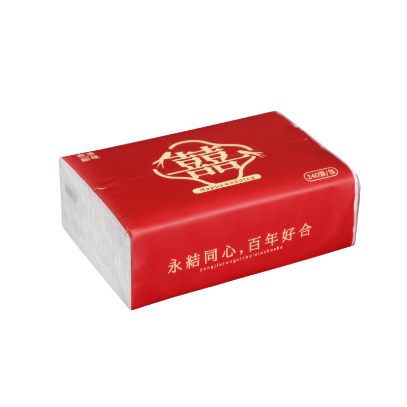 婚礼宴席专用抽纸大包红色喜庆纸