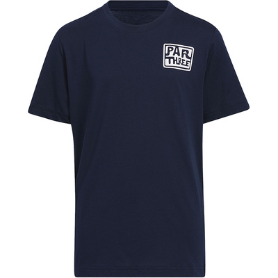 Adidas/阿迪达斯正品夏季新款大童运动透气短袖圆领T恤HS7414