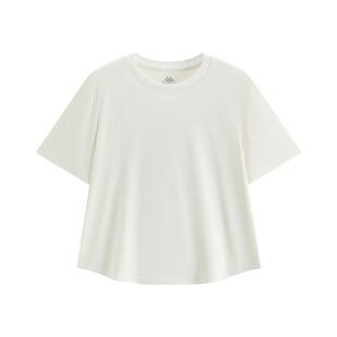Kappa卡帕背靠背2026夏季新款短袖t恤女款宽松圆领凉感短款上衣潮