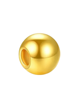 君鹭黄金小金珠999足金光珠