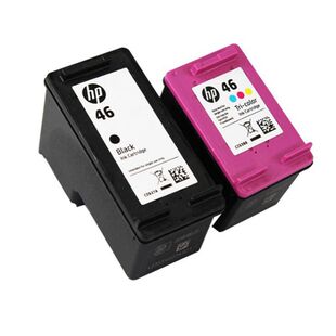 原装惠普hp deskjet2520hc 2529 K7W98A打印机46墨盒墨水黑色彩色