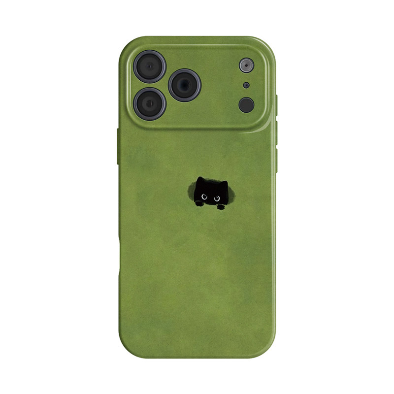 探头小猫~简约可爱ins适用iphone17pro手机壳苹果16华为nova14mate80小米15opporeno13小众vivox200一加ace6