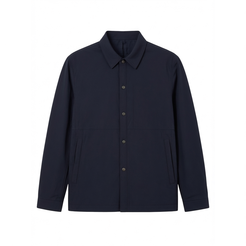 【90%鹅绒服】轻薄羽绒服男经典商务基础百搭夹克式鹅绒服外套