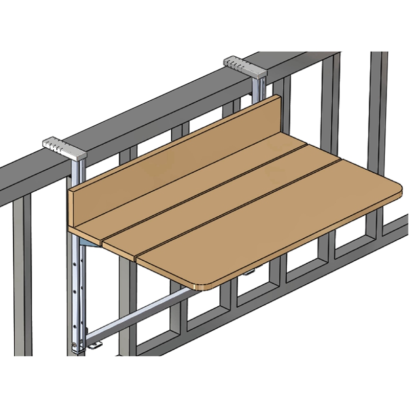 阳台栏杆挂桌可折叠升降户外吧台桌露台桌子窗台护栏悬挂桌折叠桌