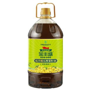 【中国供销社】金丰盛低芥酸菜籽油5升家用炒菜植物油食用油5L