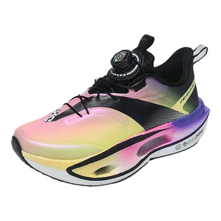 初中生运动鞋青少年跑步鞋网面透气网鞋超轻便减震防滑男鞋旋转扣