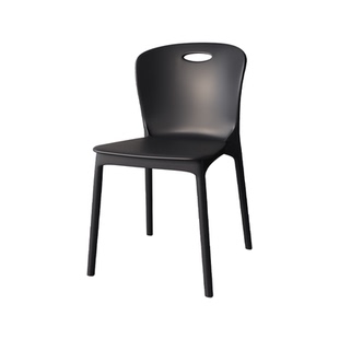 塑料餐椅现代简约家用加厚凳子叠放餐厅桌椅北约网红舒服靠背椅子