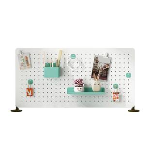 书桌面洞洞板置物架免打孔磁吸可立式金属展示架儿童学生收纳办公