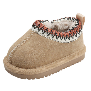 小童棉鞋冬季男童加绒软底学步鞋子一岁女童雪地靴婴儿童鞋宝宝鞋