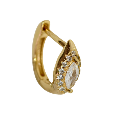 恶魔之眼925银闪耀水滴耳环