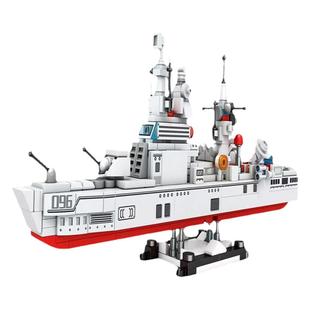 森宝积木105070/73军事远望号驱遂舰航天火箭船模型拼插儿童玩具