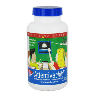 咀嚼Sourcenaturals儿童注意力