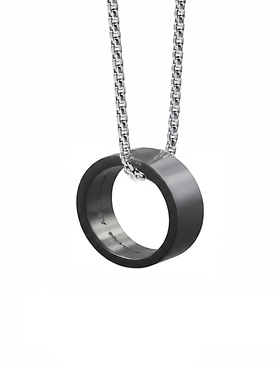 欧美hiphop说唱个性钛钢男式项链