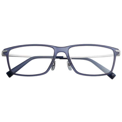 超轻近视眼镜男全框 磨砂透明蓝色黑框眼镜框商务 纯钛休闲眼镜架