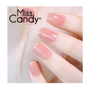 MissCandy健康甲油15ml可撕拉白开水色指甲油免烤快干持久冰半透