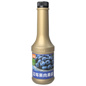 蓝莓果肉果酱1kg瓶装浓缩果汁奶茶店摆摊专用果酱原料常温冲饮
