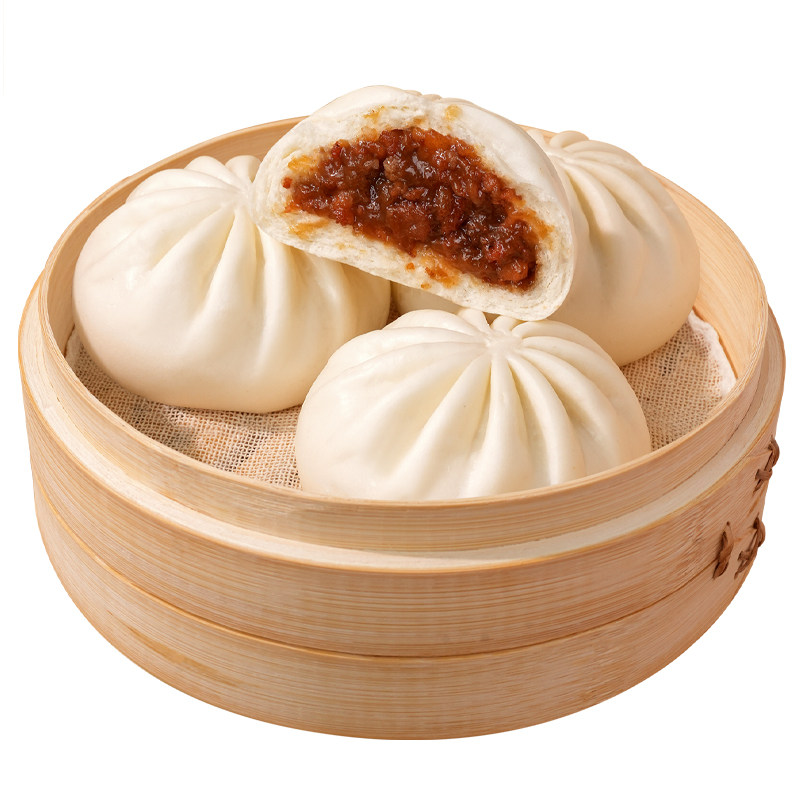 广式蜜汁叉烧包早餐半成品