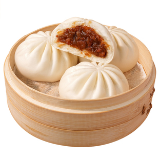 广式叉烧包肉包子早餐半成品加热即食速冻面点儿童早点奶黄豆沙包