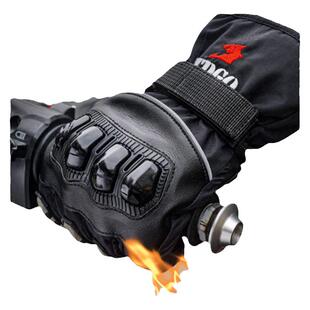 秋冬季摩托车骑行挡风手套机车男电动车防风保暖防寒防水触屏手套