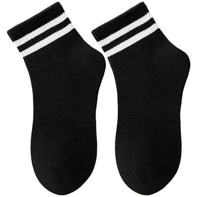 【纯棉抗菌】条纹四季短袜