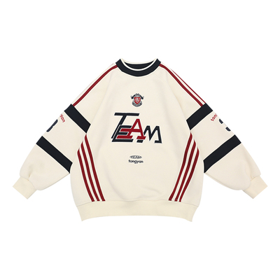 男童加绒卫衣一体绒加厚套头衫暖