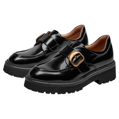 接吻猫舒适厚底乐福鞋