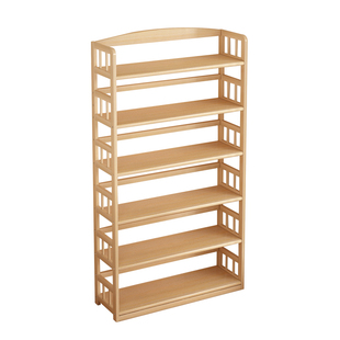 实木落地书架儿童绘本架学生家用简易书柜客厅靠墙多层书本收纳架