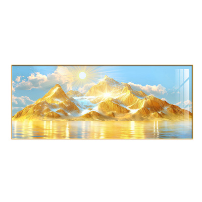 【大师力荐】背靠金山聚财山水画