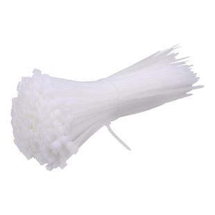 10*400mm国标塑料卡扣黑色大号尼龙扎带一拉得绑带电线捆线固定条