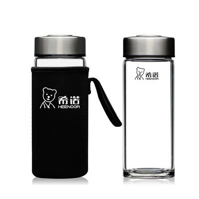 希诺加厚便携商务车载单层玻璃杯