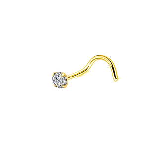 超闪小钻纯银S925鼻钉鼻环耳骨钉L型S型隐形迷你时尚穿刺首饰新款