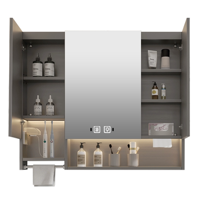 不锈钢人体感应智能浴室镜柜带