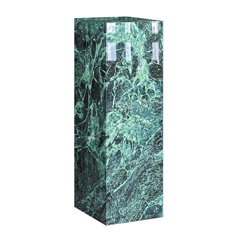 大理石岩板立柱雕塑轻奢落地增高客厅酒店展厅装饰摆件底座