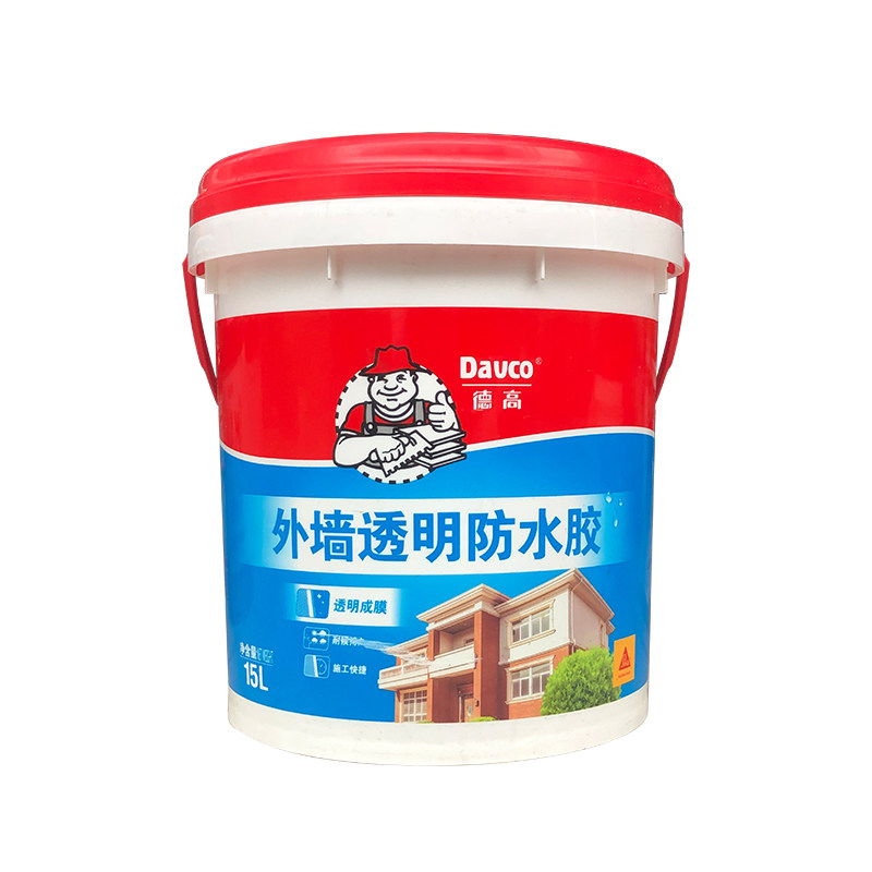 德高外墙透明防水胶楼顶补漏材料