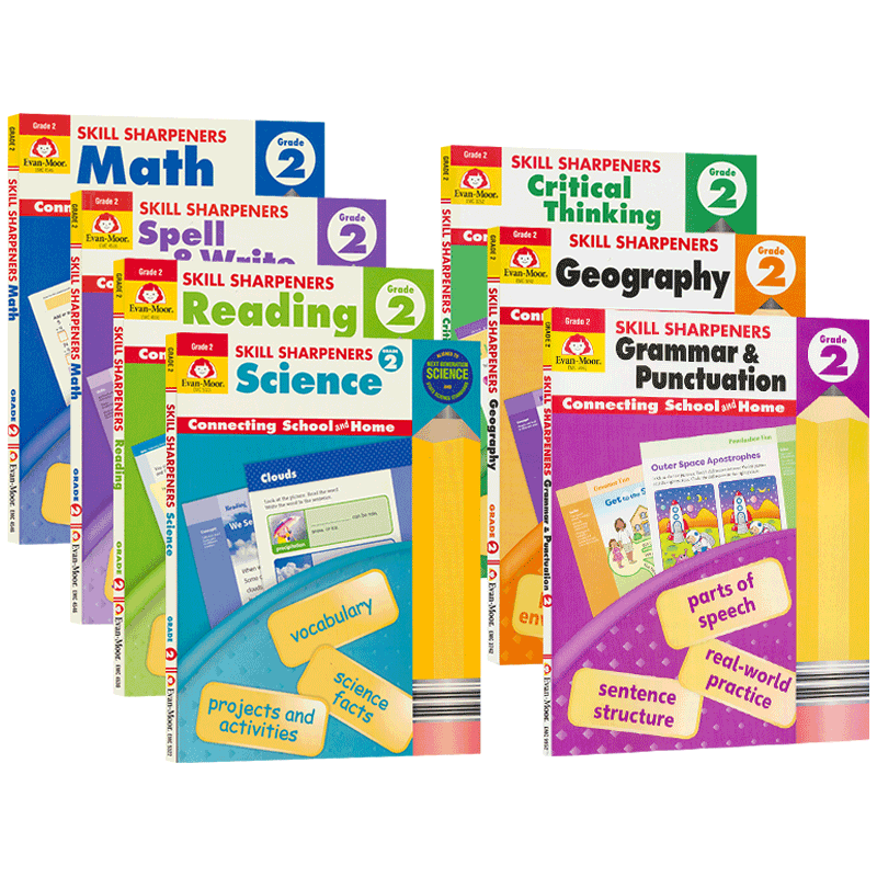 技能铅笔刀英文教辅二年级