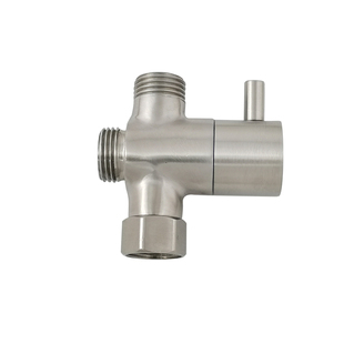 304不锈钢三通角阀分水器4分/6分淋浴花洒双控开关一进二出分水阀