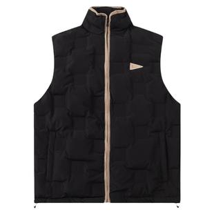 冬季美式潮流羽绒服马甲男青年通勤宽松保暖外套90白鸭绒休闲棉衣