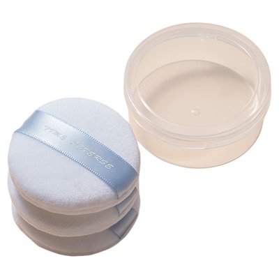 诗毕婷适用配冉散粉粉扑粉饼蜜粉专用定妆替换植绒不吃粉柔软原装