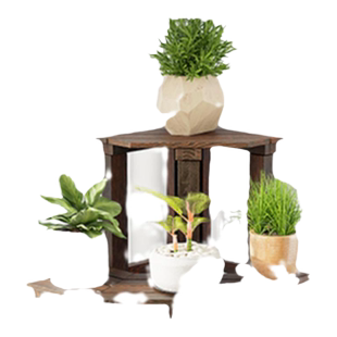 虹越阳台转角落地花架子拐角多层靠墙角直角阶梯式三角花盆置物架