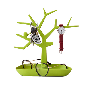 创意树形首饰架桌面收纳展示架项链耳环饰品收纳盒玄关装饰摆件