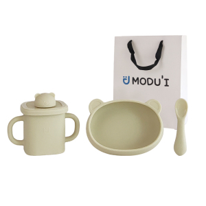 辅食工具三件套modui硅胶餐具
