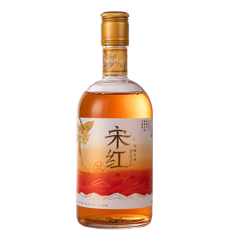 宋红中国红酒桂花雪梨花果酒