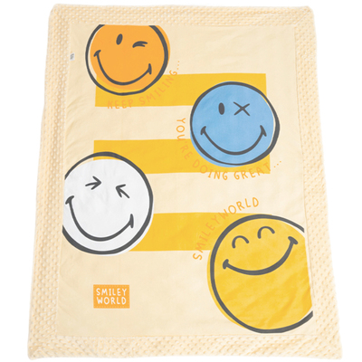 法国Smiley儿童豆豆毯婴儿宝盖毯
