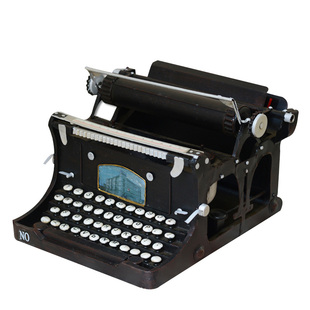 老式打字机复古古董机械模型怀旧办公桌摆件客厅装饰品创意网红