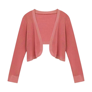 冰丝开衫针织外套女夏薄款短款加大码胖mm亚麻外搭防晒衫披肩上衣