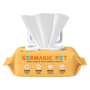 GERMAGIC PET宠每刻宠物猫狗兔鼠适用湿纸巾擦屁股洗澡免洗湿巾